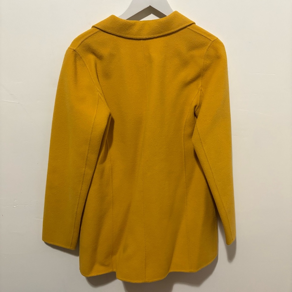 Women's Mustard Yellow Coat Talbots wool blazer size 6 - Picture 9 of 12
